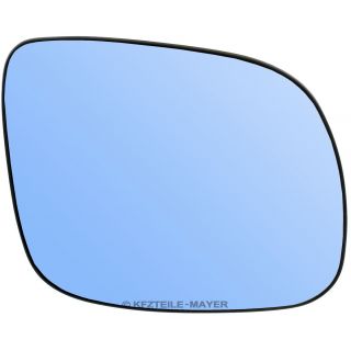 beheizbar blau getönt links Spiegelglas rechts 