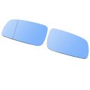 Set Mirror glass left & right heated blue aspheric...