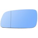 Set Mirror glass left & right heated blue aspheric convex