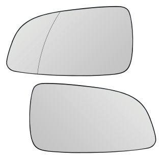 Set Spiegelgläser links + rechts, silber, asphärisch, konvex, beheizbar für Opel Astra H