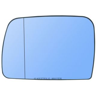 Spiegelglas links, blau, asphärisch, beheizbar für BMW X5 E53