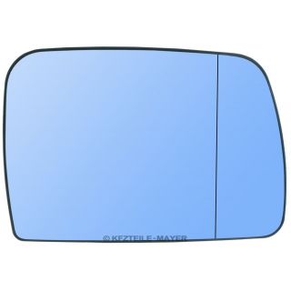 Spiegelglas rechts, blau, asphärisch, beheizbar für BMW X5 E53