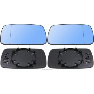 Mirror glass Exterior aspheric blue heated left & right 1 SET
